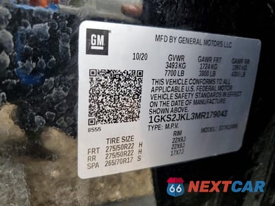 Zdjęcie 13 z 13 samochodu: 2021 GMC YUKON XL DENALI VIN:1GKS2JKL3MR179043 - miniatura