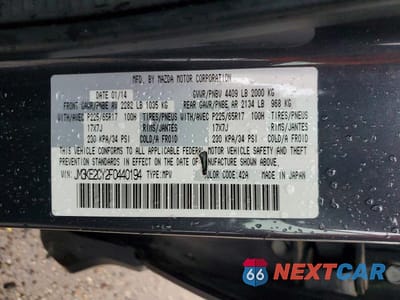 Zdjęcie 13 z 13 samochodu: 2015 MAZDA CX-5 TOURING VIN:JM3KE2CY2F0440194 - miniatura