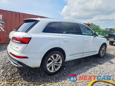 Trzecie zdjęcie samochodu z tyłu: 2021 AUDI Q7 PREMIUM PLUS VIN:WA1LXAF72MD014221 - miniatura