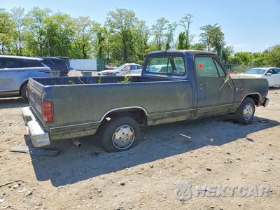 Trzecie zdjęcie samochodu z tyłu: 1987 DODGE D-SERIES VIN:1B7FD04T1HS432504 - miniatura