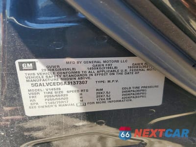 Zdjęcie 12 z 12 samochodu: 2010 BUICK ENCLAVE CXL VIN:5GALVCED6AJ137307 - miniatura