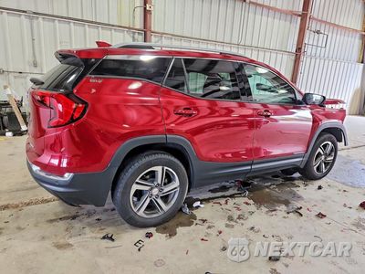 Trzecie zdjęcie samochodu z tyłu: 2019 GMC TERRAIN SLT VIN:3GKALVEV8KL159808 - miniatura