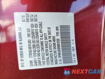 Zdjęcie 14 z 14 samochodu: 2019 HONDA ODYSSEY EX VIN:5FNRL6H52KB012320 - miniatura