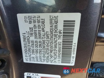 Zdjęcie 13 z 13 samochodu: 2021 HONDA CR-V EXL VIN:5J6RW2H85MA013672 - miniatura