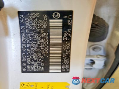 Zdjęcie 12 z 12 samochodu: 2005 LEXUS ES 330 VIN:JTHBA30G955076135 - miniatura