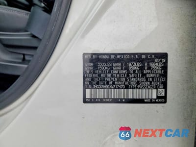 Zdjęcie 12 z 12 samochodu: 2019 HONDA FIT EXL VIN:3HGGK5H91KM717470 - miniatura