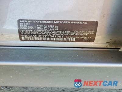 Zdjęcie 12 z 12 samochodu: 2012 BMW 328 I VIN:WBA3A5C52CF341591 - miniatura