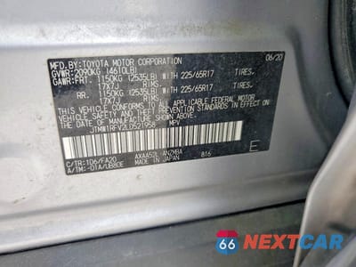 Zdjęcie 13 z 13 samochodu: 2020 TOYOTA RAV4 XLE VIN:JTMW1RFV2LD521958 - miniatura