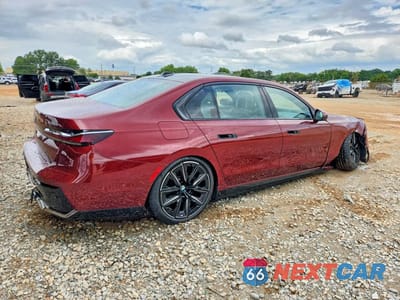 Trzecie zdjęcie samochodu z tyłu: 2023 BMW I7 XDRIVE60 VIN:WBY53EJ05PCL62213 - miniatura