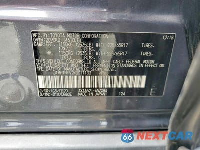 Zdjęcie 13 z 13 samochodu: 2019 TOYOTA RAV4 LE VIN:JTMH1RFV2KD011133 - miniatura