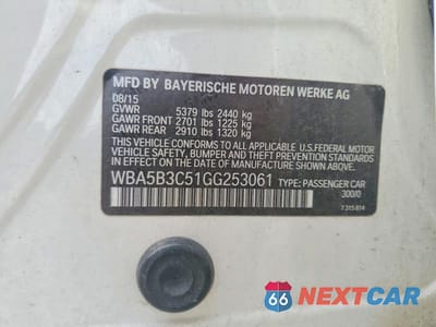 Zdjęcie 12 z 12 samochodu: 2016 BMW 535 XI VIN:WBA5B3C51GG253061 - miniatura