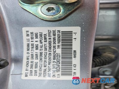 Zdjęcie 12 z 12 samochodu: 2019 HONDA INSIGHT EX VIN:19XZE4F53KE012317 - miniatura