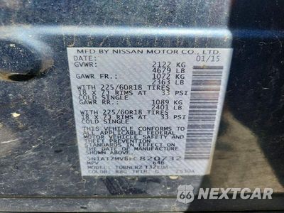 Zdjęcie 13 z 13 samochodu: 2015 NISSAN ROGUE SL VIN:5N1AT2MV8FC820732 - miniatura