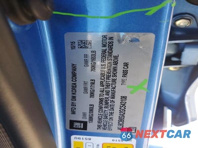 Zdjęcie 12 z 12 samochodu: 2016 CHEVROLET SPARK LS VIN:KL8CB6SA2GC543108 - miniatura