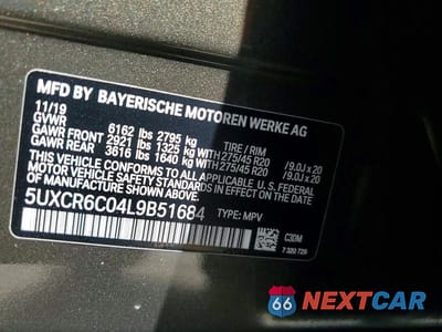 Zdjęcie 13 z 13 samochodu: 2020 BMW X5 XDRIVE40I VIN:5UXCR6C04L9B51684 - miniatura