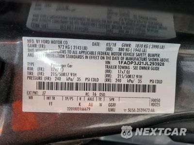 Zdjęcie 12 z 12 samochodu: 2018 FORD FOCUS TITANIUM VIN:1FADP3J21JL293928 - miniatura