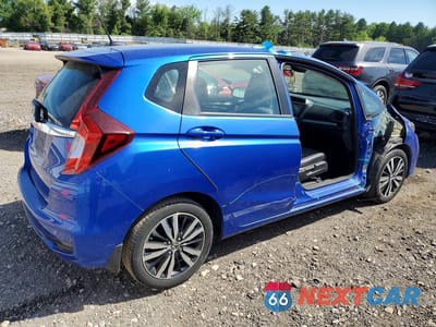 Trzecie zdjęcie samochodu z tyłu: 2020 HONDA FIT EXL VIN:3HGGK5H92LM721190 - miniatura