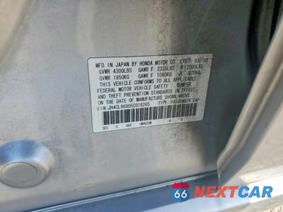 Zdjęcie 13 z 13 samochodu: 2005 ACURA TSX VIN:JH4CL96805C018265 - miniatura