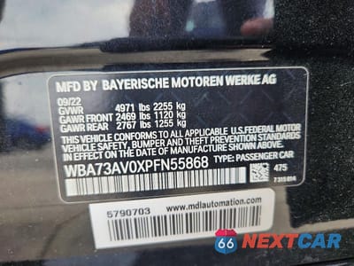 Zdjęcie 12 z 12 samochodu: 2023 BMW 430XI GRAN COUPE VIN:WBA73AV0XPFN55868 - miniatura