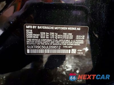 Zdjęcie 13 z 13 samochodu: 2018 BMW X3 XDRIVE30I VIN:5UXTR9C50JLD59512 - miniatura