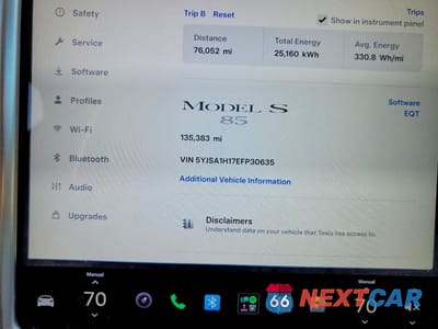Zdjęcie 9 z 12 samochodu: 2014 TESLA MODEL S VIN:5YJSA1H17EFP30635 - miniatura