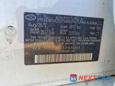 Zdjęcie 12 z 12 samochodu: 2018 HYUNDAI SONATA SPORT VIN:5NPE34AF4JH646864 - miniatura