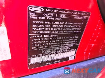 Zdjęcie 14 z 14 samochodu: 2020 LAND ROVER RANGE ROVER SPORT SVR VIN:SALWZ2RE4LA878614 - miniatura