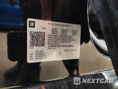 Zdjęcie 13 z 13 samochodu: 2019 CHEVROLET SUBURBAN K1500 LS VIN:1GNSKGKC7KR312602 - miniatura