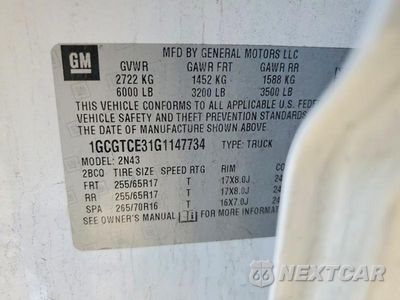 Zdjęcie 12 z 12 samochodu: 2016 CHEVROLET COLORADO LT VIN:1GCGTCE31G1147734 - miniatura