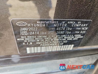 Zdjęcie 13 z 13 samochodu: 2022 GENESIS G70 2.0T VIN:KMTG34TA7NU101183 - miniatura