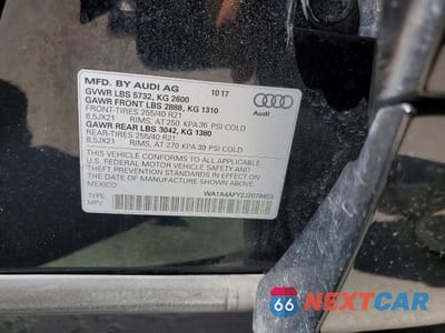 Zdjęcie 13 z 13 samochodu: 2018 AUDI SQ5 PREMIUM PLUS VIN:WA1A4AFY2J2078453 - miniatura