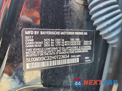 Zdjęcie 13 z 13 samochodu: 2017 BMW X3 XDRIVE28I VIN:5UXWX9C32H0T23654 - miniatura