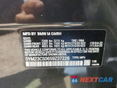 Zdjęcie 13 z 13 samochodu: 2025 BMW XM VIN:5YM23CS06S9Z37228 - miniatura