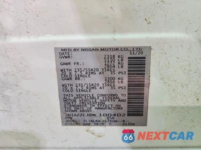 Zdjęcie 14 z 14 samochodu: 2021 NISSAN MURANO SL VIN:5N1AZ2CJ0MC100402 - miniatura