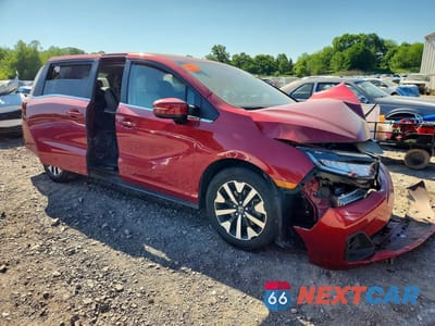 Czwarte zdjęcie samochodu z boku: 2025 HONDA ODYSSEY EXL VIN:5FNRL6H67SB007963 - miniatura