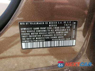 Zdjęcie 12 z 12 samochodu: 2014 VOLKSWAGEN JETTA SE VIN:3VWD07AJ7EM238592 - miniatura