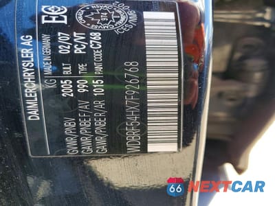 Zdjęcie 12 z 12 samochodu: 2007 MERCEDES-BENZ C 280 VIN:WDBRF54HX7F926768 - miniatura