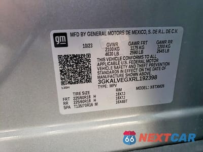 Zdjęcie 12 z 12 samochodu: 2024 GMC TERRAIN SLT VIN:3GKALVEGXRL192398 - miniatura