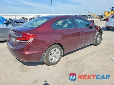 Trzecie zdjęcie samochodu z tyłu: 2013 HONDA CIVIC LX VIN:19XFB2F56DE098256 - miniatura