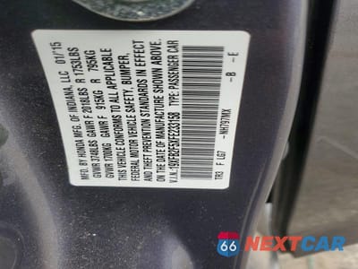 Zdjęcie 12 z 12 samochodu: 2015 HONDA CIVIC LX VIN:19XFB2F5XFE233158 - miniatura