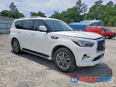 Czwarte zdjęcie samochodu z boku: 2021 INFINITI QX80 LUXE VIN:JN8AZ2AE3M9267574 - miniatura