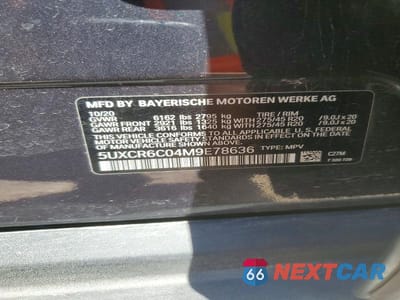 Zdjęcie 13 z 13 samochodu: 2021 BMW X5 XDRIVE40I VIN:5UXCR6C04M9E78636 - miniatura