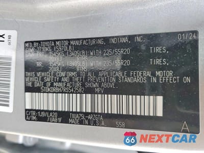 Zdjęcie 13 z 13 samochodu: 2024 TOYOTA HIGHLANDER PLATINUM VIN:5TDKDRBH7RS542582 - miniatura
