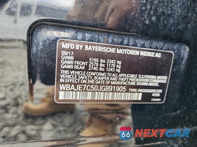 Zdjęcie 12 z 12 samochodu: 2018 BMW 540 XI VIN:WBAJE7C50JG891905 - miniatura