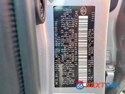 Zdjęcie 12 z 12 samochodu: 2023 TOYOTA CAMRY XSE VIN:4T1K61AKXPU838368 - miniatura