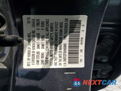 Zdjęcie 12 z 12 samochodu: 2018 HONDA CIVIC LX VIN:2HGFC2F54JH608487 - miniatura