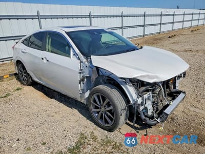 Czwarte zdjęcie samochodu z boku: 2019 HONDA CIVIC EXL VIN:JHMFC1F70KX002920 - miniatura