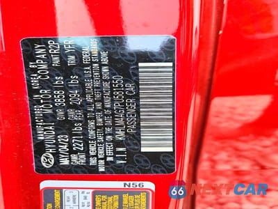 Zdjęcie 12 z 12 samochodu: 2023 HYUNDAI ELANTRA SEL VIN:KMHLM4AG7PU581550 - miniatura
