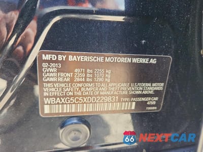 Zdjęcie 12 z 12 samochodu: 2013 BMW 528 I VIN:WBAXG5C5XDD229831 - miniatura
