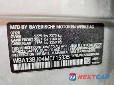 Zdjęcie 13 z 13 samochodu: 2021 BMW 530 XI VIN:WBA13BJ04MCF15335 - miniatura